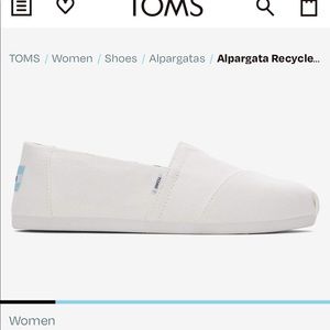 Alpargata Recycled Cotton Canvas White Toms
